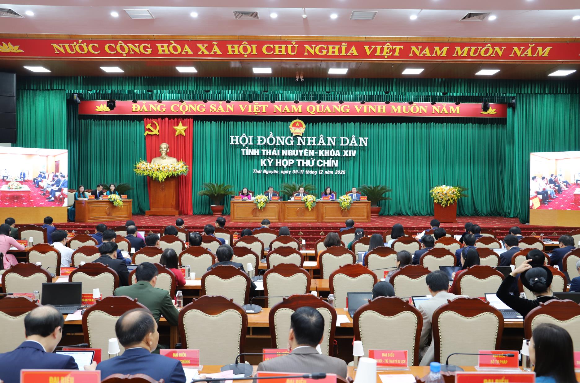  Kỳ họp thứ chín Hội đồng nhân dân tỉnh Thái Nguyên khóa XIV, nhiệm kỳ 2021 - 2026